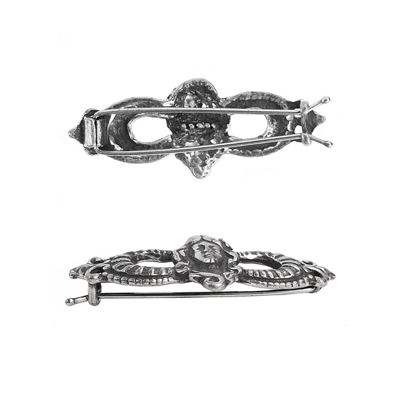 Vintage Art Nouveau Steampunk Goddess Hair Clip - Picture 3 of 3